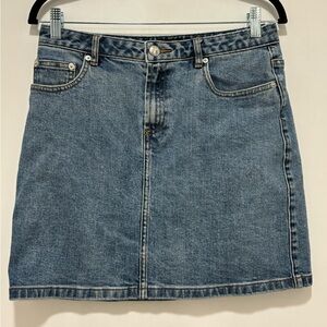 A.P.C. Rue Madame Paris Mini Denim Skirt. Size 36